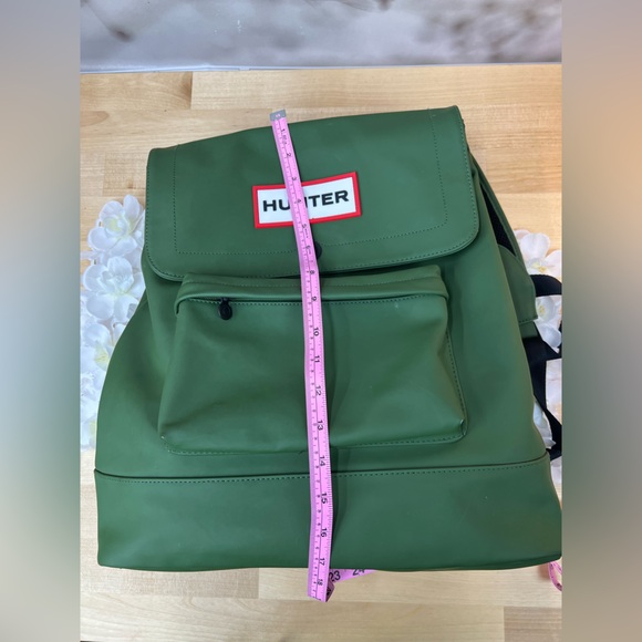 Hunter Olive Green Flap Backpack - Picture 9 of 14